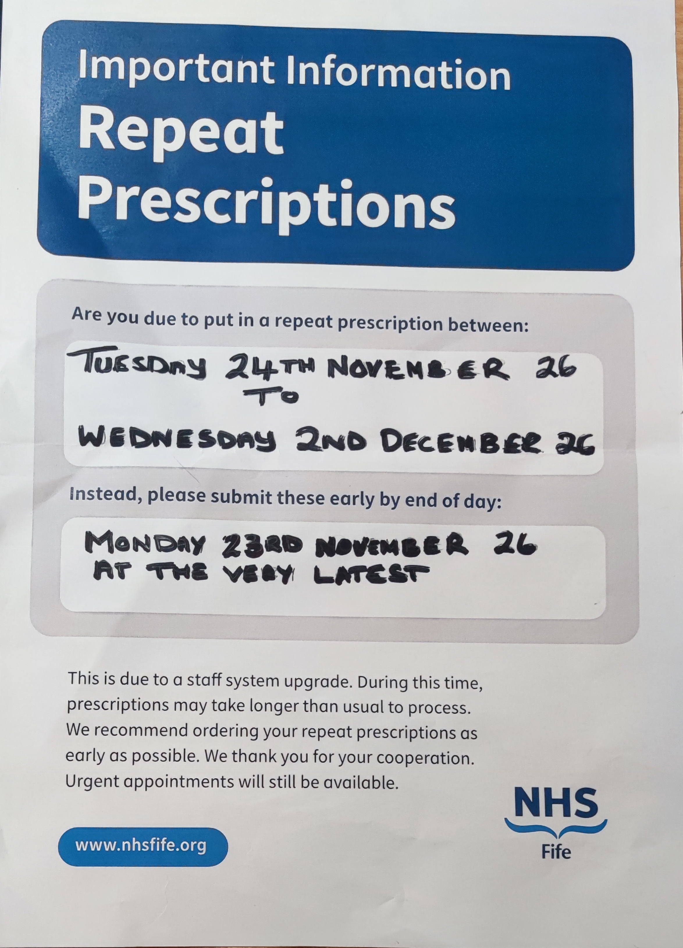 PRESCRIPTIONS PRESCRIPTIONS